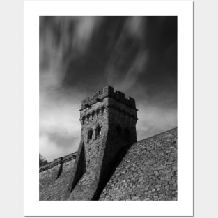 Derwent Reservoir Dam West Tower - Peak District Derbyshire Posters and Art